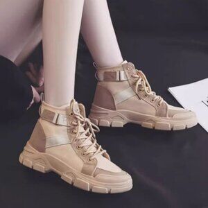 Women Shoes Lace Up Boots